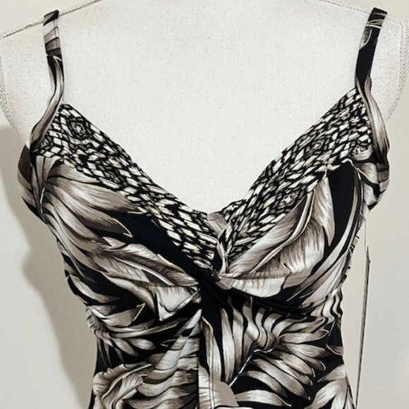 Miraclesuit Oasis Lve Knot Tankini Set Top & Bottom Women's Size 12 - Picture 4 of 13